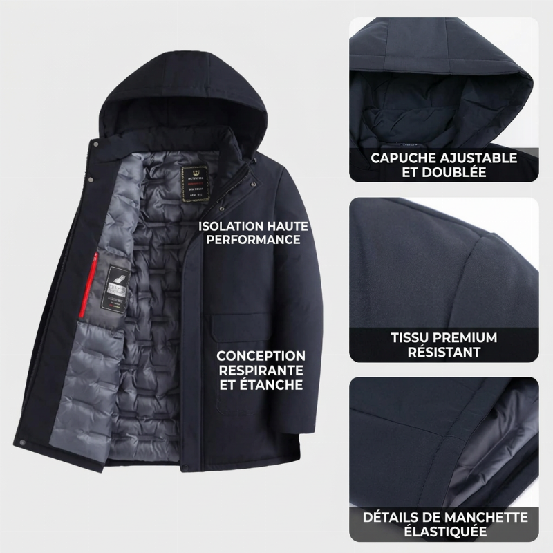 Idée cadeau sympathique*Veste en coton à capuche avec doublure amovible