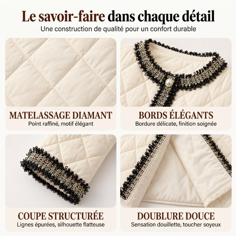 💖Soldes ! Prix cassés💖Manteau matelassé mi-long pour femme
