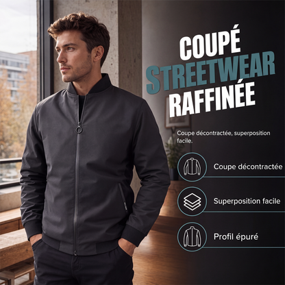 💖Soldes ! Prix cassés💖Blouson bomber décontracté classique pour homme