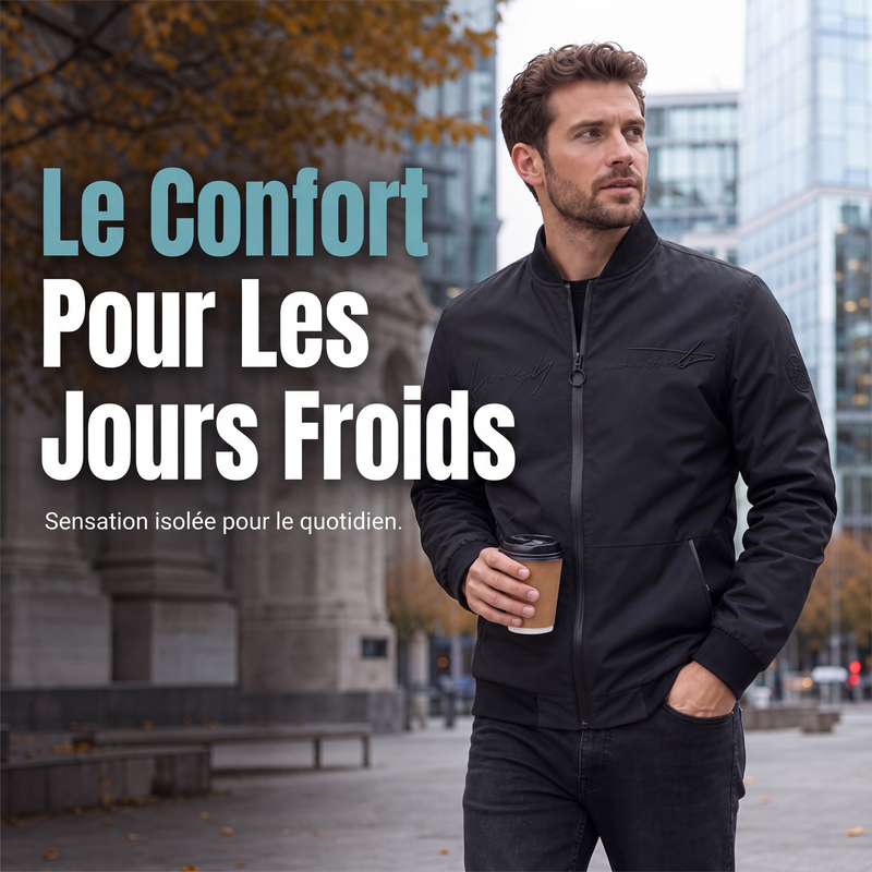 💖Soldes ! Prix cassés💖Blouson bomber décontracté classique pour homme