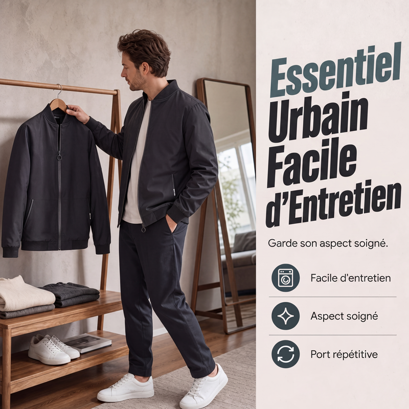 💖Soldes ! Prix cassés💖Blouson bomber décontracté classique pour homme