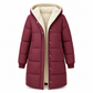 Manteau cardigan slim à manches longues, à capuche et double face de couleur unie