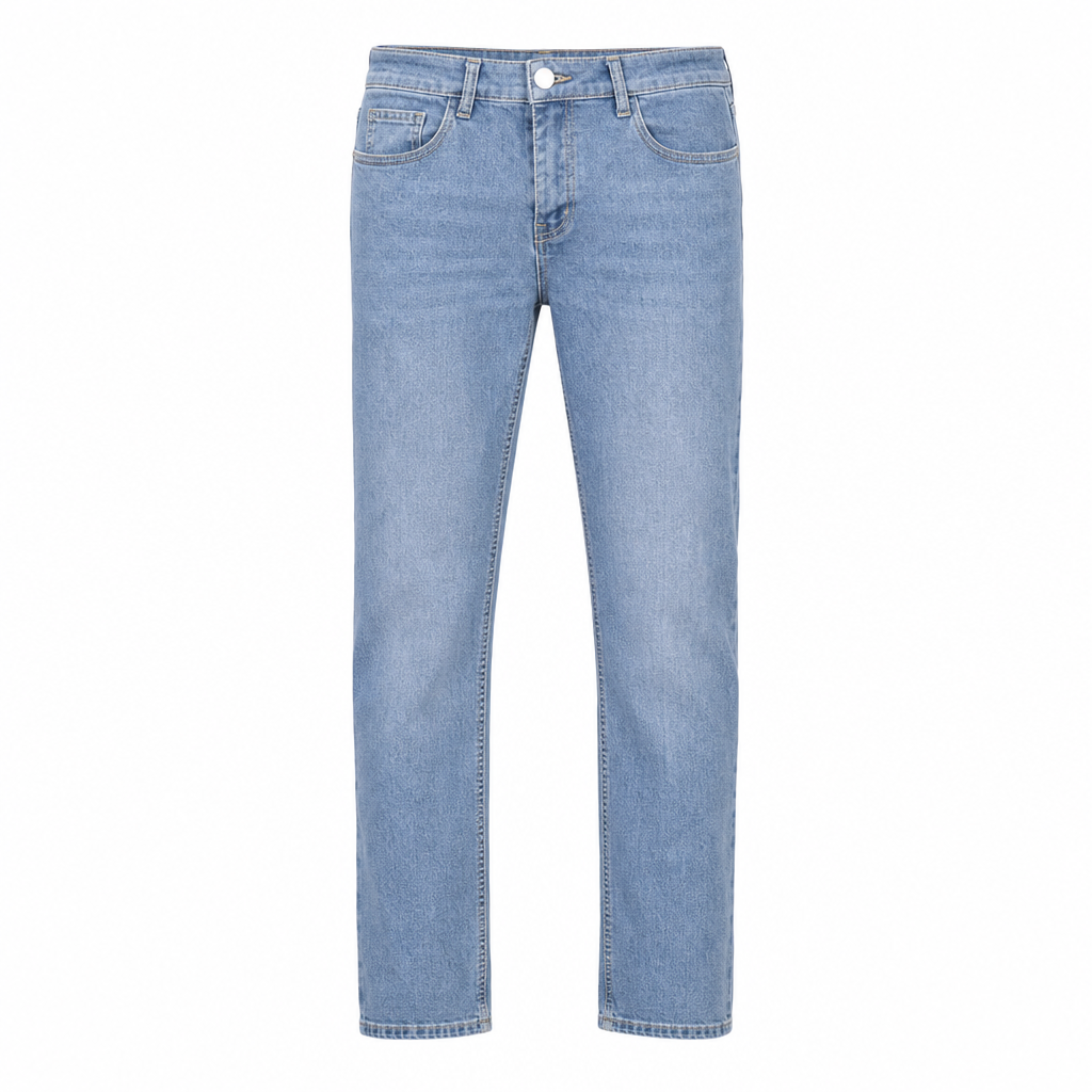 Jeans extensibles slim fit pour homme, pantalon en denim décontracté à taille mi-haute
