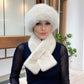 💖Soldes ! Prix cassés💖Ensemble chaud d'hiver : écharpe et bonnet en peluche épaisse
