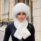💖Soldes ! Prix cassés💖Ensemble chaud d'hiver : écharpe et bonnet en peluche épaisse