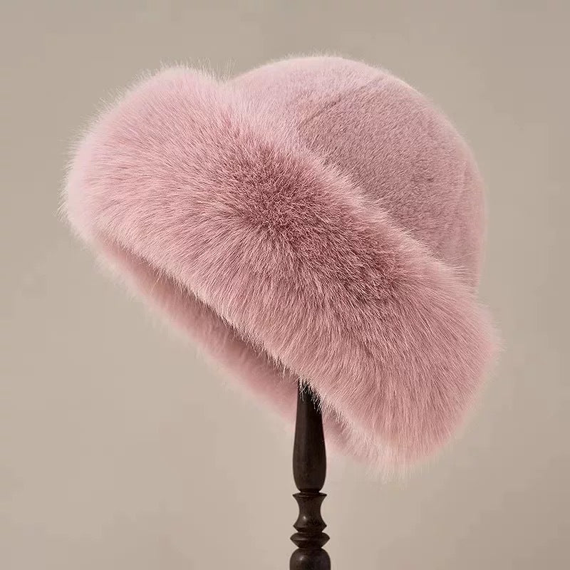 💖Soldes ! Prix cassés💖Ensemble chaud d'hiver : écharpe et bonnet en peluche épaisse