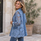 💖Soldes ! Prix cassés💖Veste en dentelle florale élégante pour femme à découpes