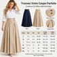 ⏳Liquidation totale⏳Jupe longue évasée taille haute et plissée pour femme