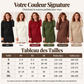 ⏳Liquidation totale⏳Ensemble pull à bord festonné et jupe plissée pour femme