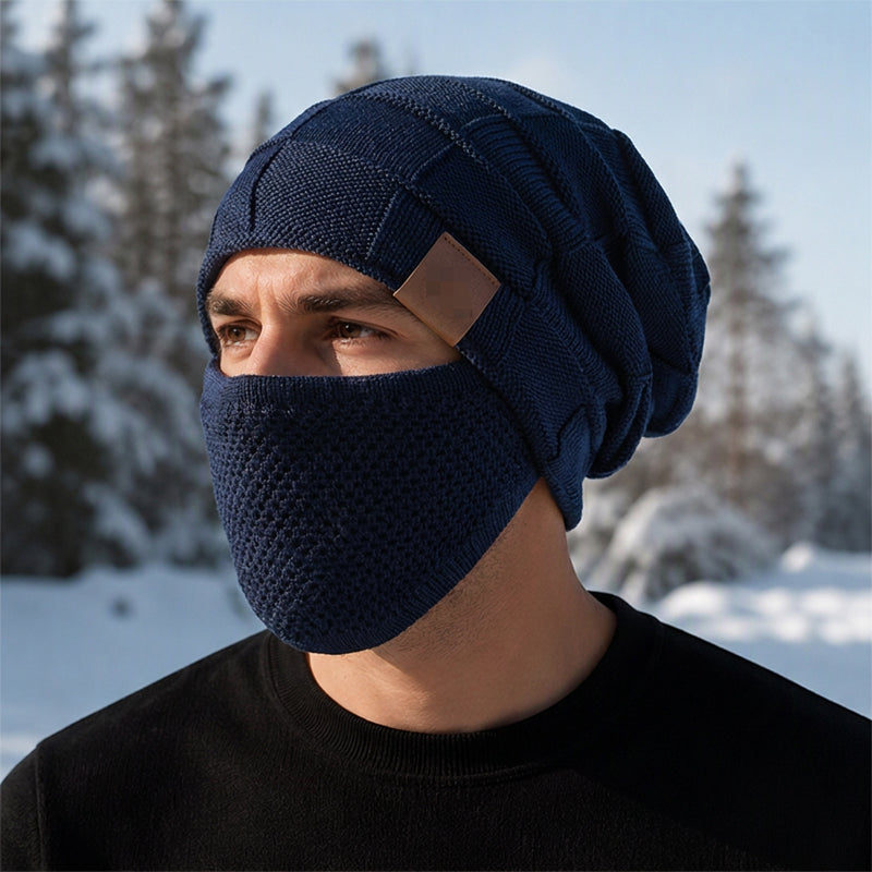 ⏳Liquidation totale⏳Bonnet thermique d'hiver pour femme avec masque facial intégré