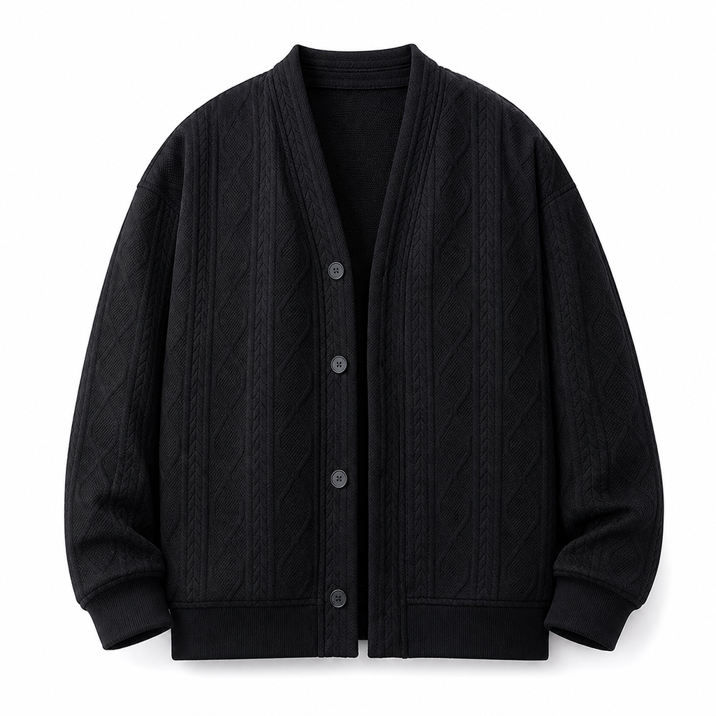 ⏳Liquidation totale⏳Cardigan en maille jacquard ample pour homme
