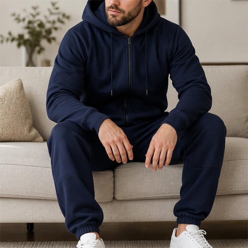 Combinaison à capuche thermique décontractée et confortable pour homme
