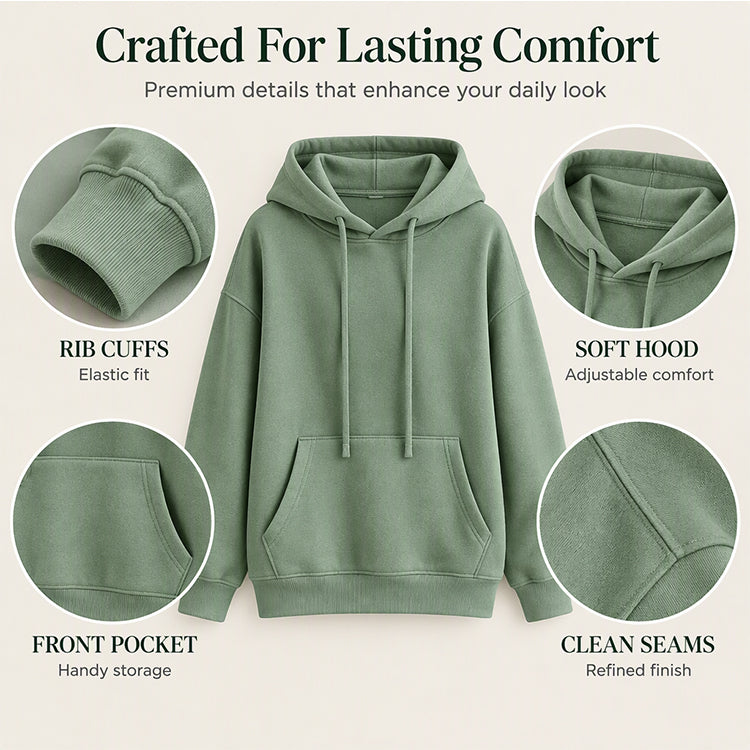 ⏳Liquidation totale⏳Hoodie oversize à cordon de serrage pour femme