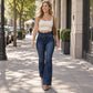 💖Soldes ! Prix cassés💖Jeans évasés taille haute élastique pour femme
