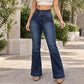 💖Soldes ! Prix cassés💖Jeans évasés taille haute élastique pour femme
