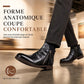 Bottes Chelsea vintage pour homme, bottes occidentales à bout rond avec fermeture éclair, style décontracté