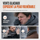 Cagoule tricotée chaude pour homme, bonnet d'hiver coupe-vent et masque facial pour temps froid
