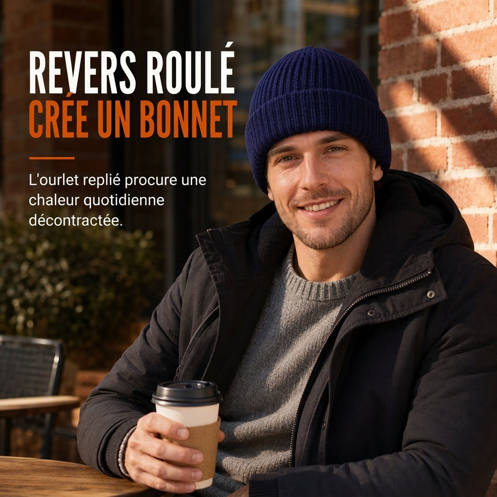 Cagoule tricotée chaude pour homme, bonnet d'hiver coupe-vent et masque facial pour temps froid