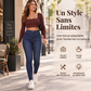 💖Soldes ! Prix cassés💖Jeans skinny stretch à taille haute pour femme