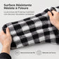 Manteau à capuche zippé en peluche à carreaux pour hommes avec deux poches poitrine à rabat