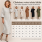 🌸Promotion exceptionnelle : 50 % de réduction💖Robe mi-longue pour femme en maille texturée à manches bouffantes