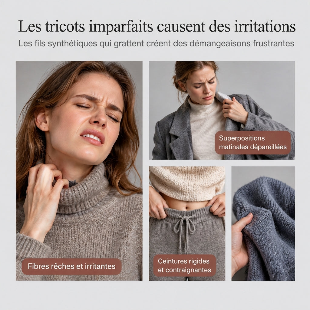 Ensemble Deux Pièces Pull Ample à Col Roulé et Pantalon en Maille pour Femme, Tenue Décontractée, Chaude et Épaisse pour Automne et Hiver