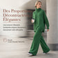 Ensemble Deux Pièces Pull Ample à Col Roulé et Pantalon en Maille pour Femme, Tenue Décontractée, Chaude et Épaisse pour Automne et Hiver