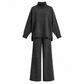 Ensemble Deux Pièces Pull Ample à Col Roulé et Pantalon en Maille pour Femme, Tenue Décontractée, Chaude et Épaisse pour Automne et Hiver