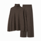 Ensemble Deux Pièces Pull Ample à Col Roulé et Pantalon en Maille pour Femme, Tenue Décontractée, Chaude et Épaisse pour Automne et Hiver