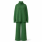Ensemble Deux Pièces Pull Ample à Col Roulé et Pantalon en Maille pour Femme, Tenue Décontractée, Chaude et Épaisse pour Automne et Hiver
