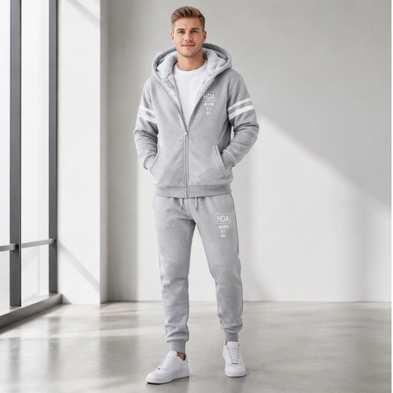 💖Soldes ! Prix cassés💖Ensemble sweat à capuche épaissi et pantalon pour homme