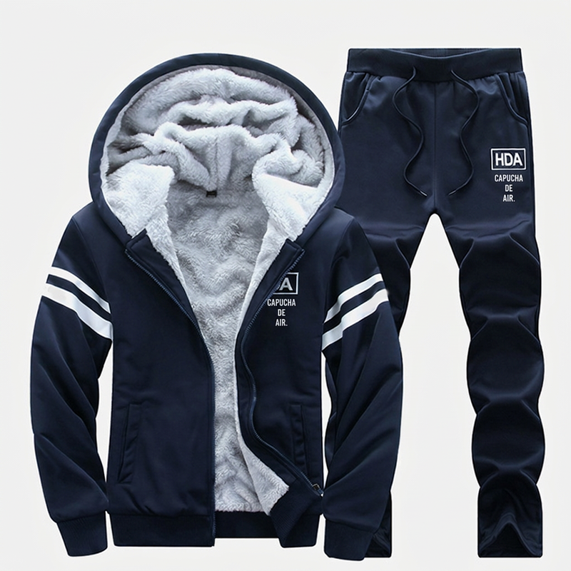 💖Soldes ! Prix cassés💖Ensemble sweat à capuche épaissi et pantalon pour homme