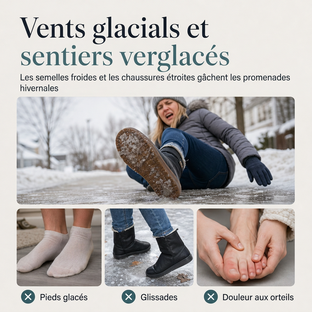 Bottes de neige pour femmes, douces, confortables et antidérapantes, avec une coupe large