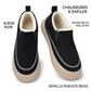 Bottes de neige pour femmes, douces, confortables et antidérapantes, avec une coupe large