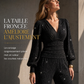 🍂Envie d’un ensemble 2 pièces femme pour l’automne-hiver ? Haut plissé col V, manches bouffantes et pantalon large à poches ✨🍂