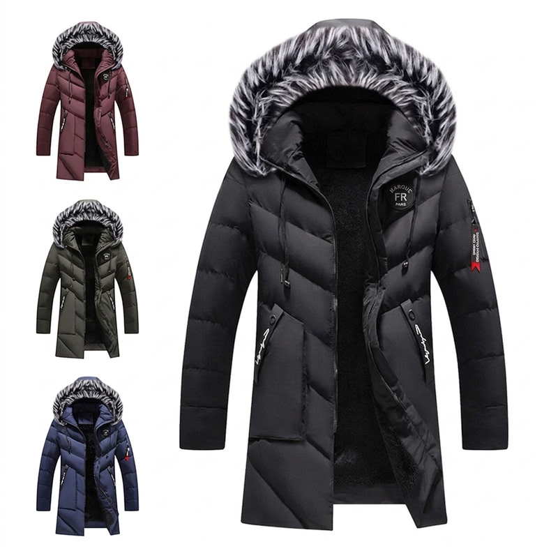 ✨ Ce blouson long à capuche pour homme tient chaud quand il fait froid — et c’est une idée cadeau qui plaît 🎁