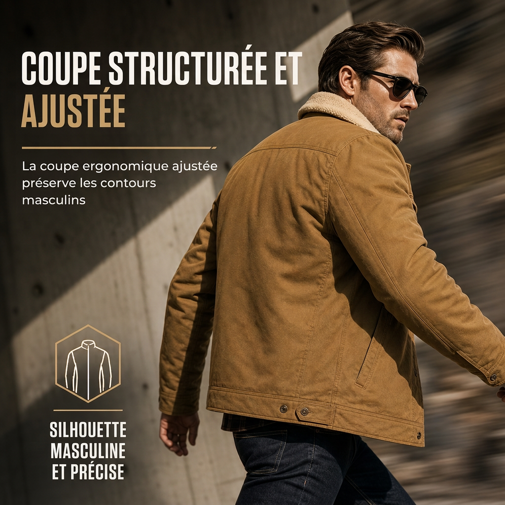 ✨ Veste cargo pour homme décontractée avec doublure en peluche : le bon réflexe au quotidien 🧥