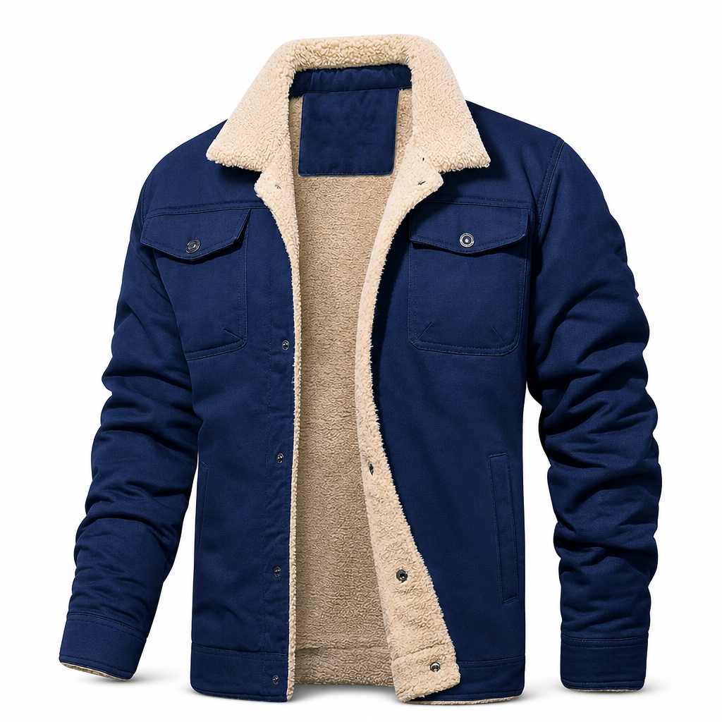 ✨ Veste cargo pour homme décontractée avec doublure en peluche : le bon réflexe au quotidien 🧥