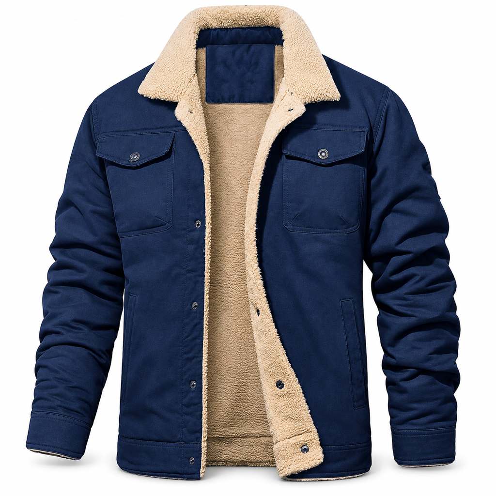 ✨ Veste cargo pour homme décontractée avec doublure en peluche : le bon réflexe au quotidien 🧥