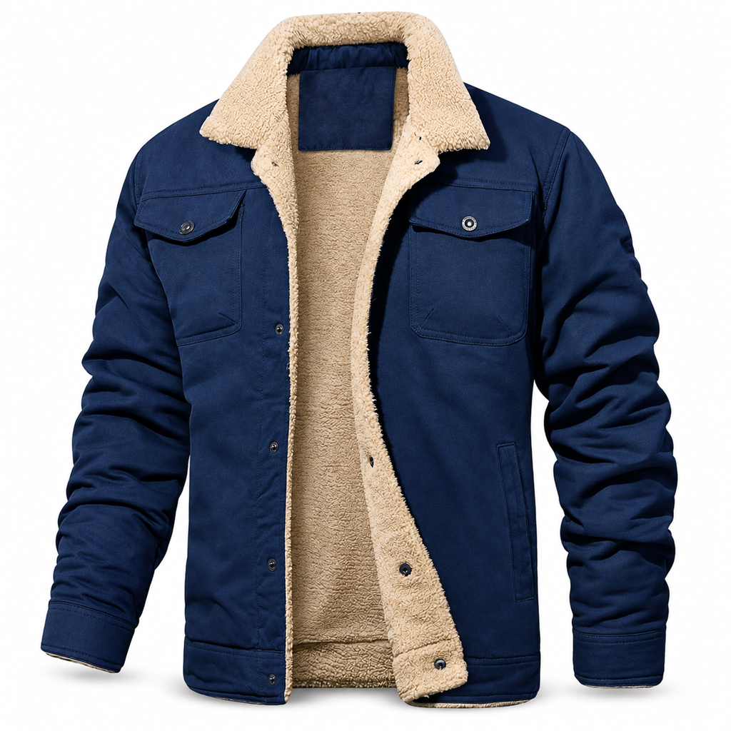 ✨ Veste cargo pour homme décontractée avec doublure en peluche : le bon réflexe au quotidien 🧥