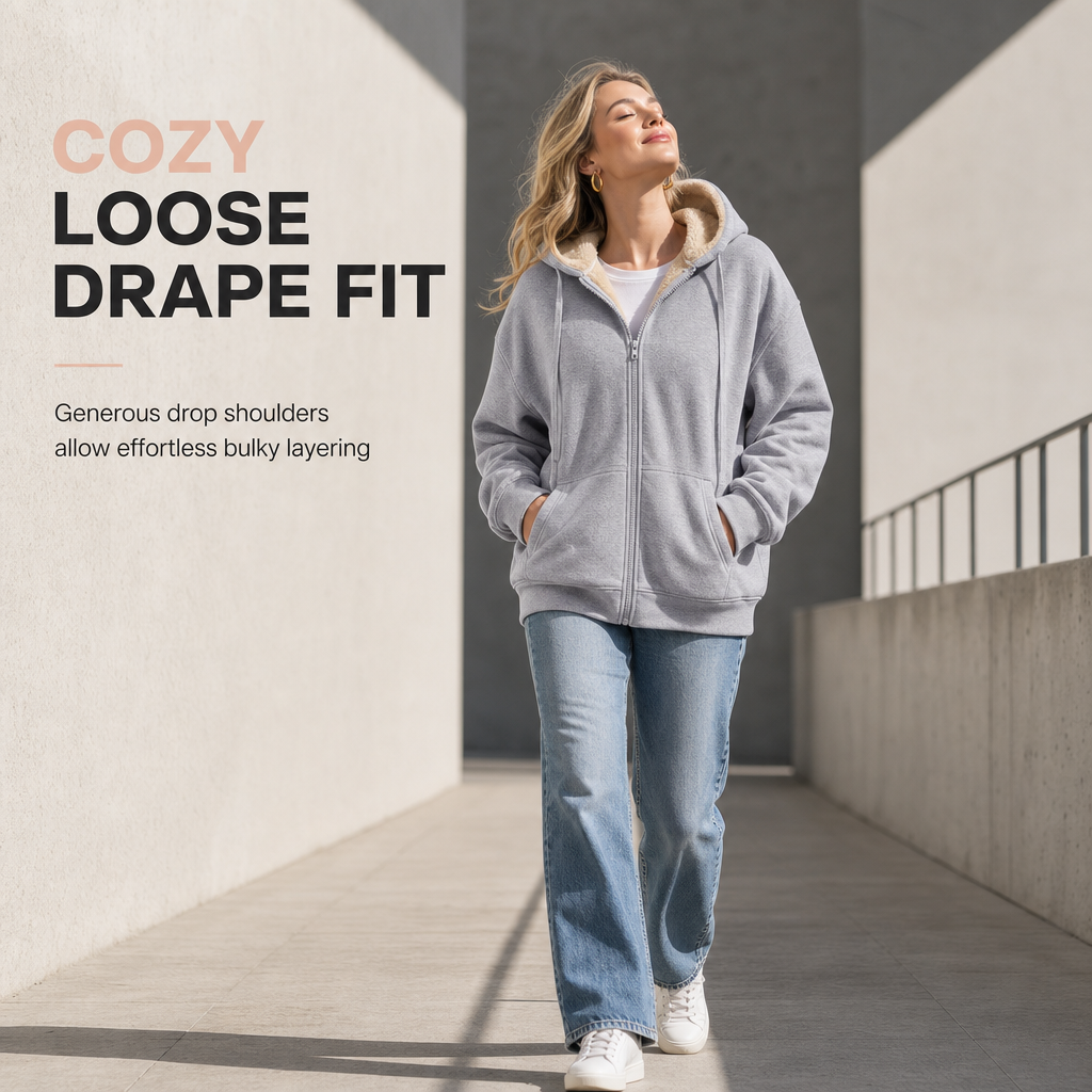 Sweat-shirt à capuche en polaire chaud pour femme, idéal pour l'hiver🥠LIVRAISON GRATUITE