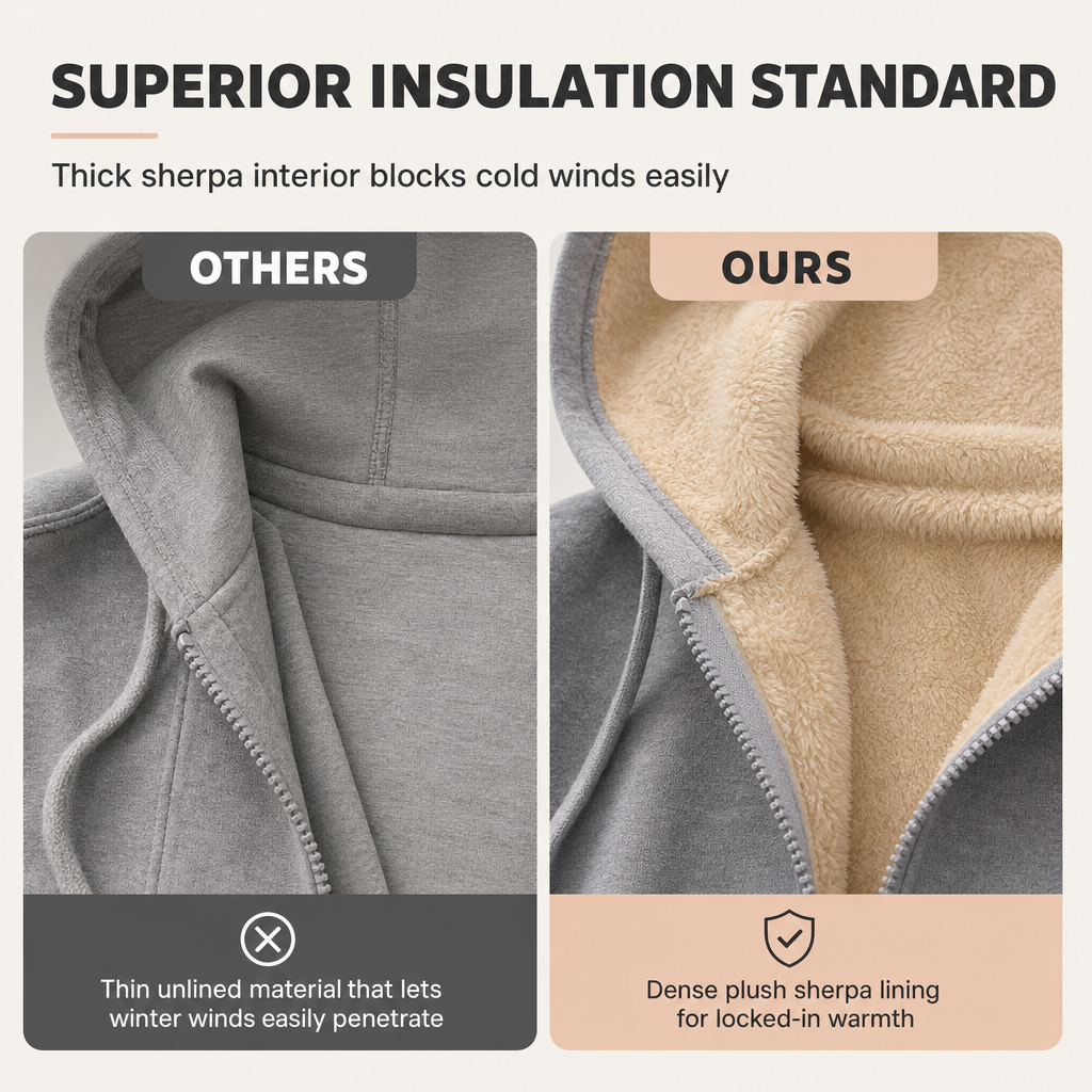 Sweat-shirt à capuche en polaire chaud pour femme, idéal pour l'hiver🥠LIVRAISON GRATUITE