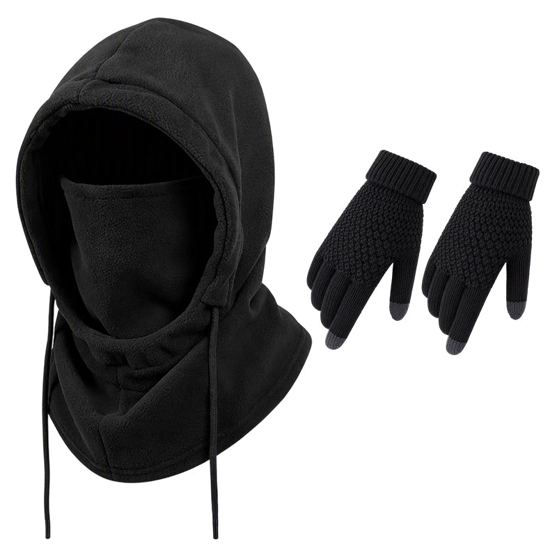 ✨ Ensemble cagoule avec gants tactiles et chaussettes : prêt pour le froid 🧦