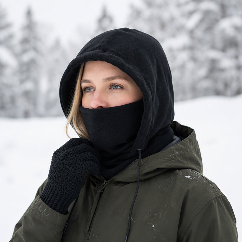 ✨ Ensemble cagoule avec gants tactiles et chaussettes : prêt pour le froid 🧦