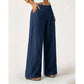 ✨ Pantalon femme larges jambes décontracté — taille élastique, poches profondes 👖