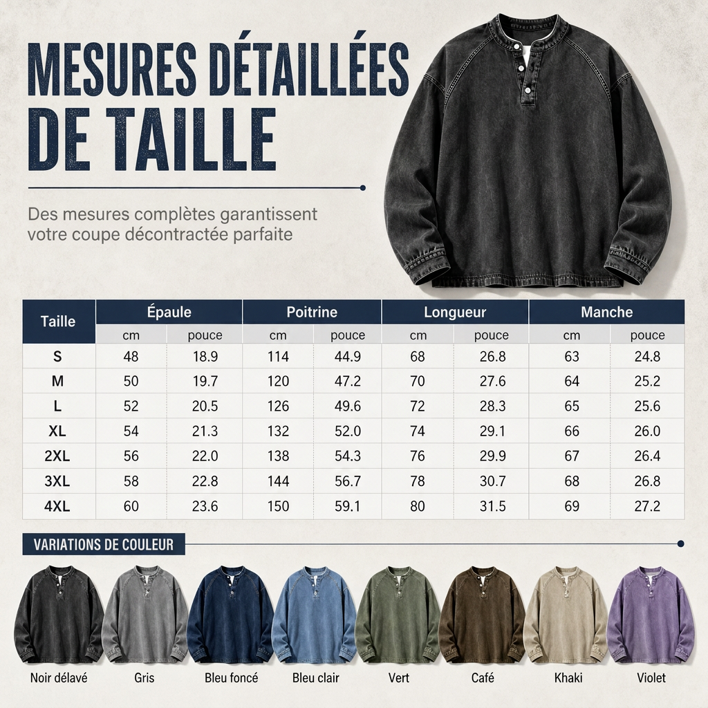 ✨ Ce sweat décontracté vintage oversize pour homme joue la carte cool sans effort 👕