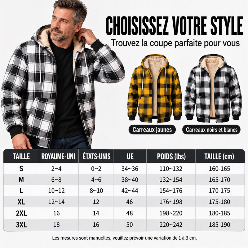 ✨ Veste thermique pour homme, décontractée à capuche : chaude et facile à porter au quotidien 🧥