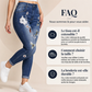 ✨ Ce jeans skinny pour femme, extensible et orné de broderies florales, mise sur une allure facile à porter 👖