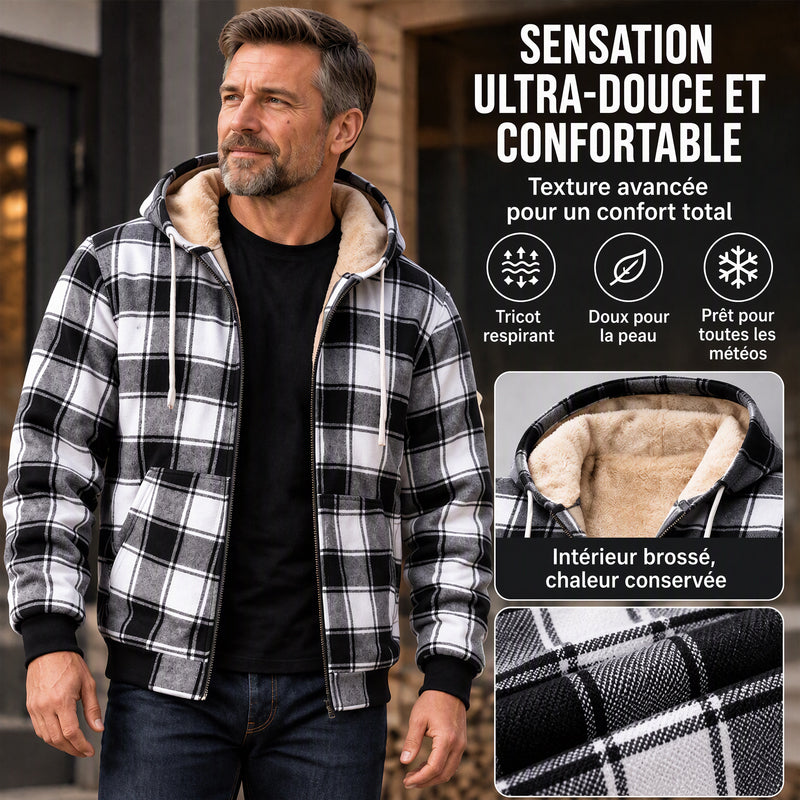 ✨ Veste thermique pour homme, décontractée à capuche : chaude et facile à porter au quotidien 🧥