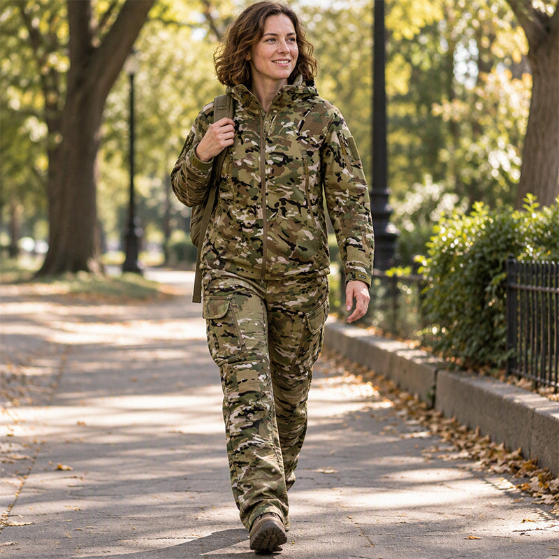 ✨ Combinaison tactique softshell unisexe : déperlante et pensée pour l’extérieur 🌧️  CN：